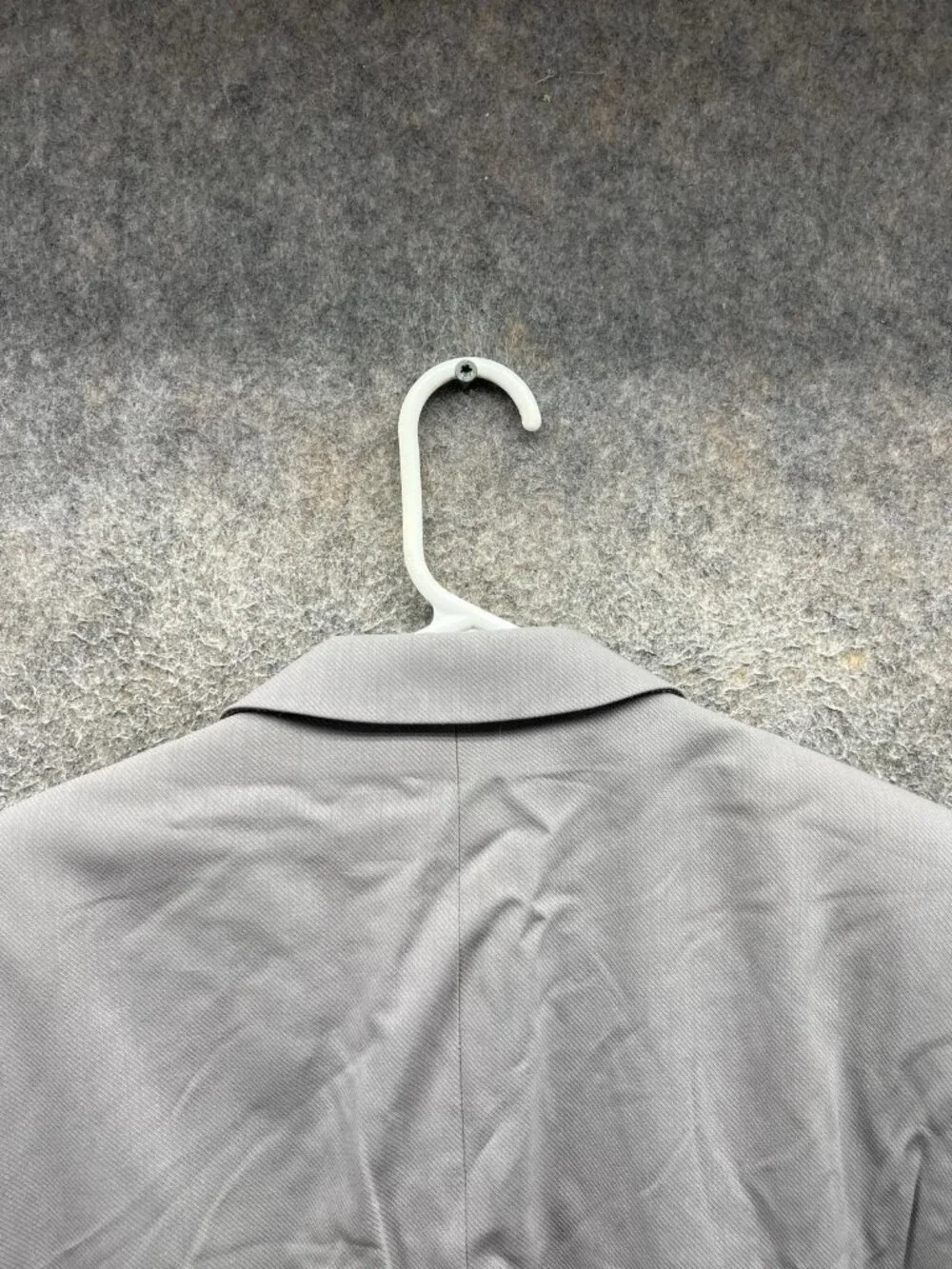 Vintage Hugo Boss Blazer Mens 42R Gray Wool Solid Sport Coat Jacket Made USA